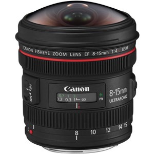 لنز ۸٬۱۵ کانن | Canon EF 8-15mm f/4L Fisheye USM Lens