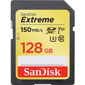 کارت حافظه SDXC سن دیسک مدل Extreme V30 کلاس 10 استاندارد UHS-I U3 سرعت 150mbps ظرفیت 128 گیگابایت