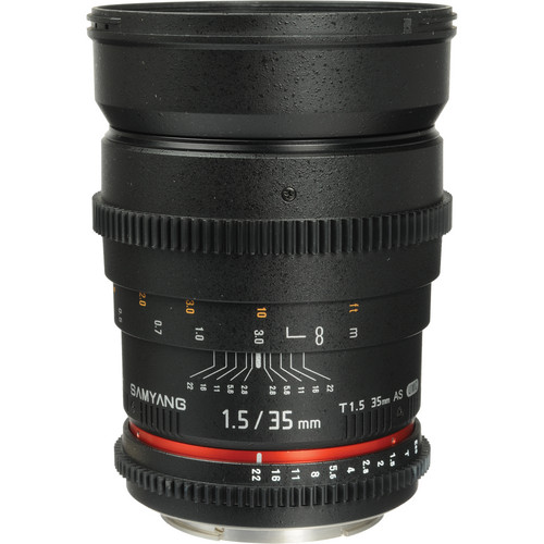 لنز ۳۵ سامیانگ سینمایی | Samyang 35mm T1.5 Cine Lens for Canon EF