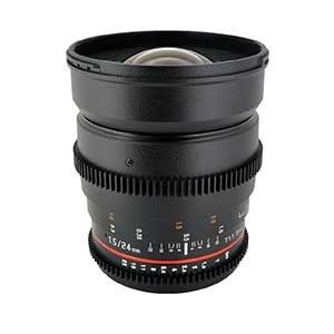 لنز ۲۴ سامیانگ سینمایی | Samyang 24mm T1.5 Cine Lens for Canon EF-Mount